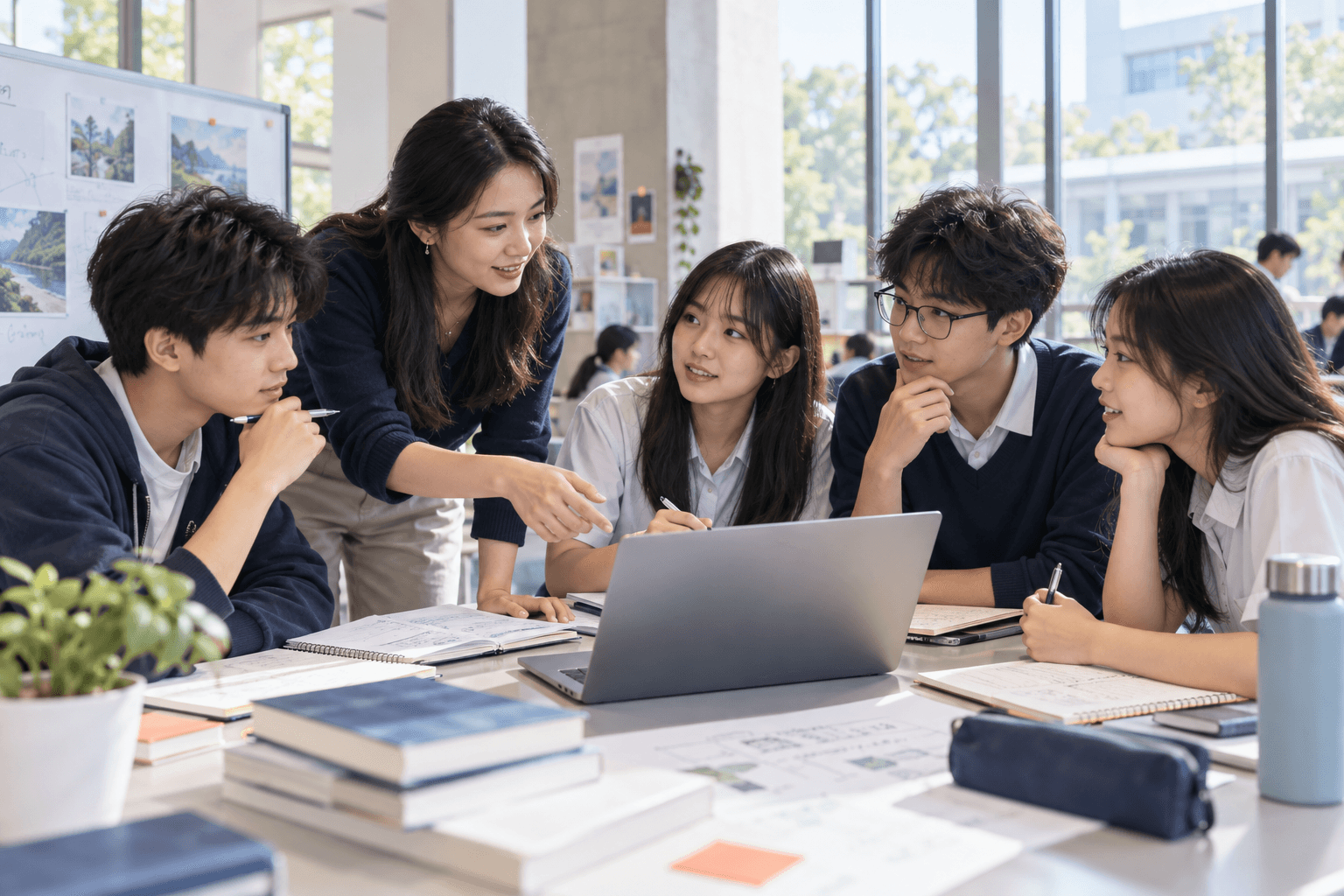 Học sinh cùng mentor phát triển dự án